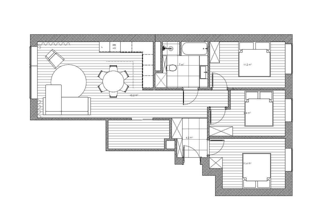 Przestronny Apartament Premium Letnica กดัญสก์ ภายนอก รูปภาพ